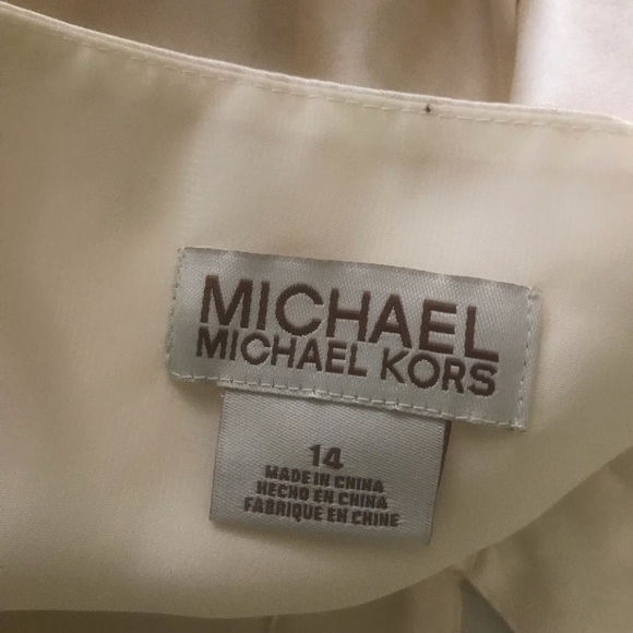 Michael Kors Silk Halter Top NWT button closure Ivory Sexy Summer Date Night - Picture 8 of 15